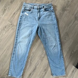 American Eagle, stretch, high rise , regular, mom jean, size 12